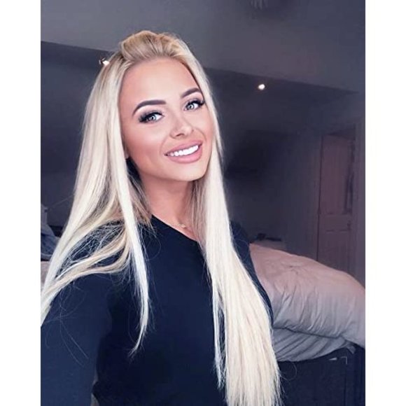 Platinum Blonde Lace Front Wig - Picture 5 of 7